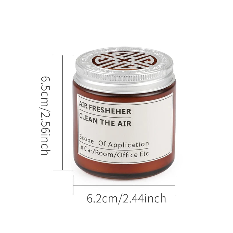 Long-Lasting Aromatherapy Car Air Freshener - Stylish Cup Holder Solid Balm for a Refreshing Drive!