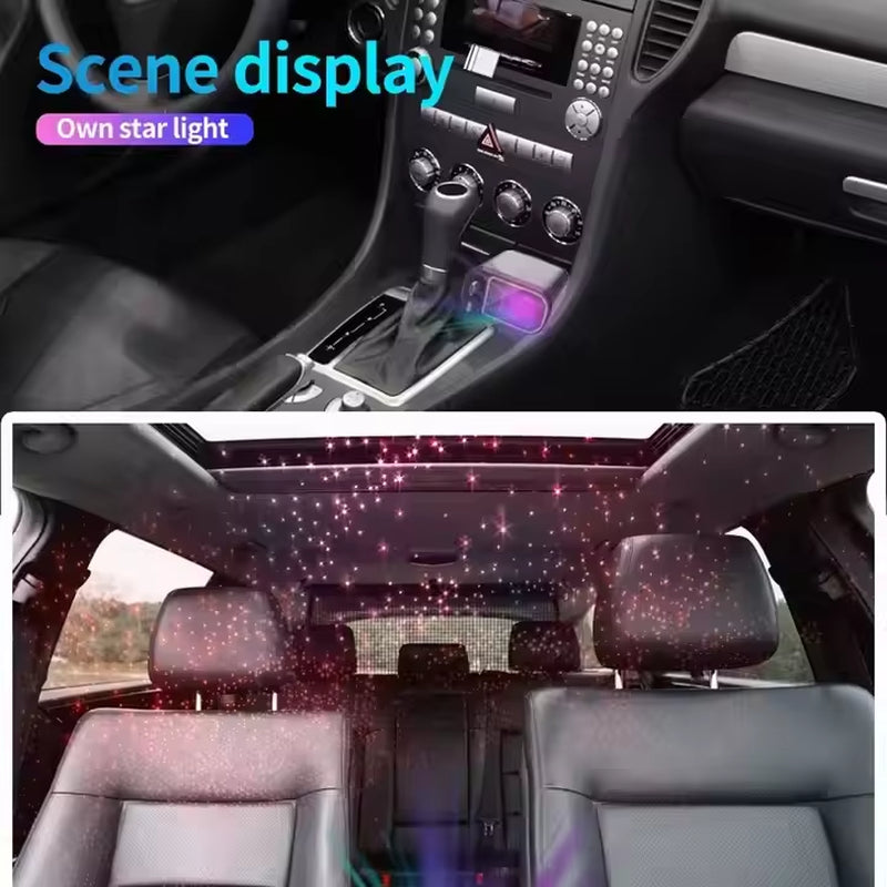 4-in-1 Retractable Car Charger & Starlight Projector