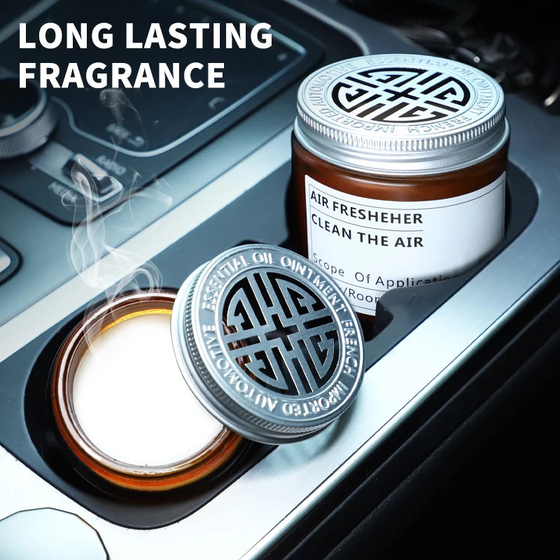 Long-Lasting Aromatherapy Car Air Freshener - Stylish Cup Holder Solid Balm for a Refreshing Drive!