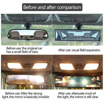 Angle Panoramic Rearview Mirror with Interior Clip-On Design