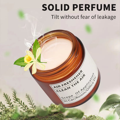 Long-Lasting Aromatherapy Car Air Freshener - Stylish Cup Holder Solid Balm for a Refreshing Drive!