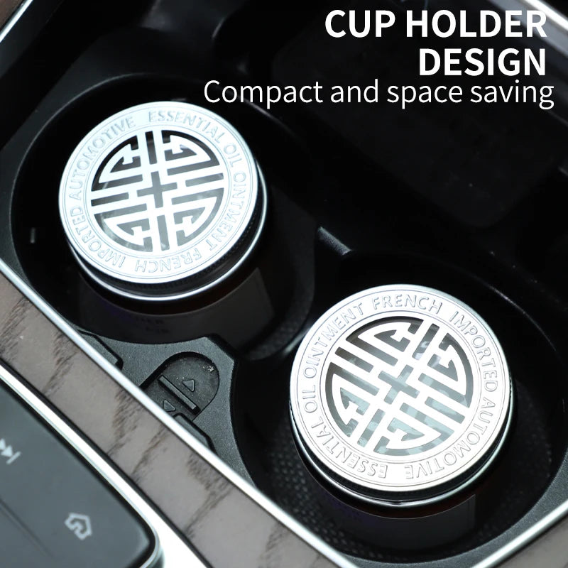 Long-Lasting Aromatherapy Car Air Freshener - Stylish Cup Holder Solid Balm for a Refreshing Drive!
