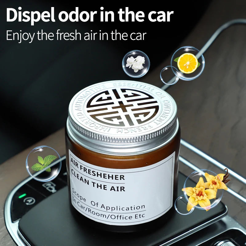Long-Lasting Aromatherapy Car Air Freshener - Stylish Cup Holder Solid Balm for a Refreshing Drive!