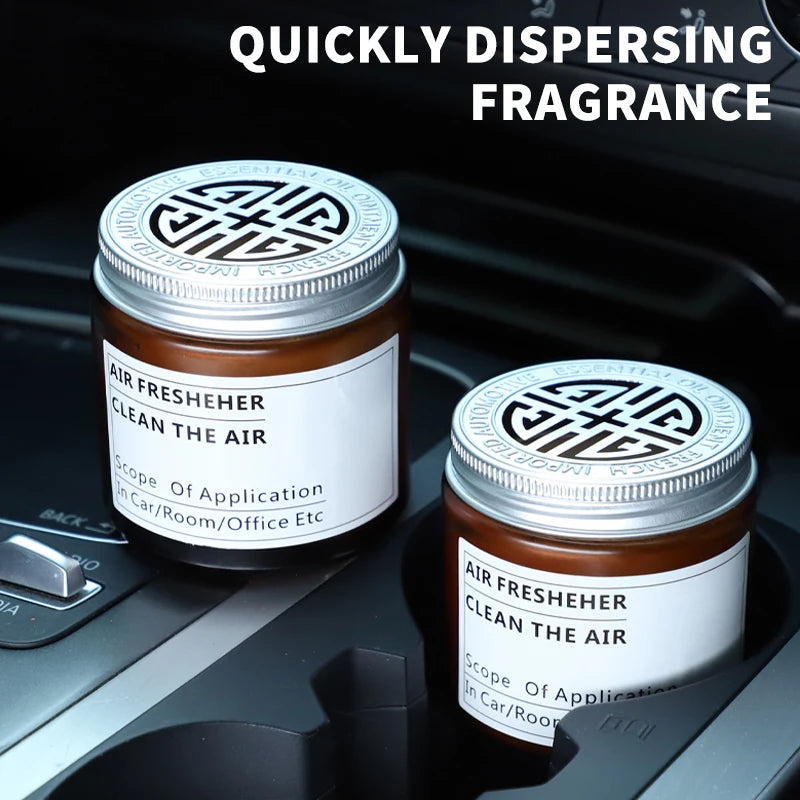 Long-Lasting Aromatherapy Car Air Freshener - Stylish Cup Holder Solid Balm for a Refreshing Drive!